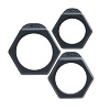 Набор из 3 чёрных насадок-колец VeDO Bolt 05357370000