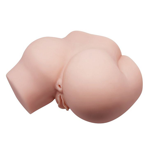 Телесный полуторс с двумя любовными тоннелями и вибрацией Baile BM-009204Z-1