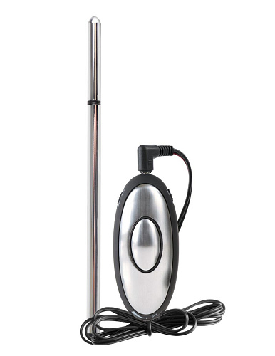 Электрозонд в уретру с выносным пультом управления электроимпульсами Pipedream PD3725-08