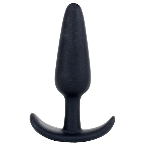 Чёрная анальная пробка для ношения Doc Johnson Mood Naughty 4.5 Silicone 1470-05-BX (11,5 см)
