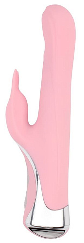Нежно-розовый вибратор-кролик Chisa Rotating Missile Bunny CN-531025732 (24 см)