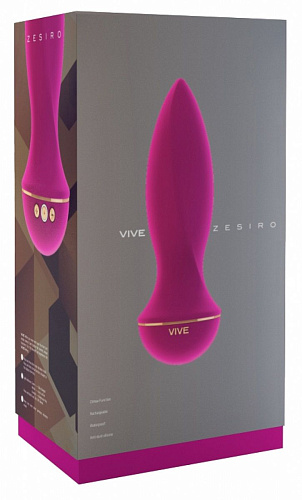 Розовый вибратор с заострённым кончиком Shots Media BV Zesiro VIVE003PNK (14,5 см)