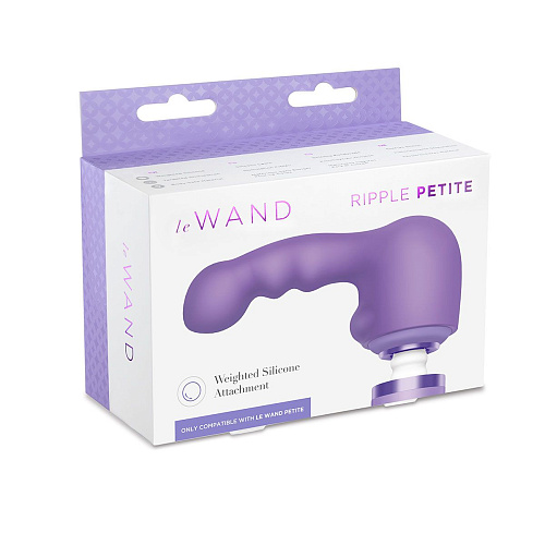 Утяжелённая фиолетовая насадка Le Wand RIPPLE VIOLET LW-009-VT (для le Wand)