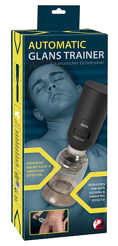 Дымчатая мини-помпа с эффектом посасывания и вибрацией Orion Automatic Glans Trainer 05872220000