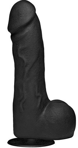 Чёрный фаллоимитатор Doc Johnson The Perfect Cock With Removable Vac-U-Lock Suction Cup 2406-02-BX (19 см)