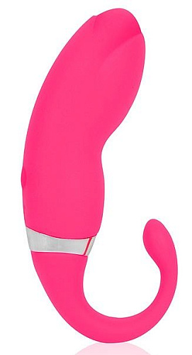 Ярко-розовый вибромассажёр с 20 режимами вибрации Bior toys EE-10259-16