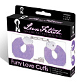 Фиолетовые меховые наручники Lux Fetish CUFFS-06PUR