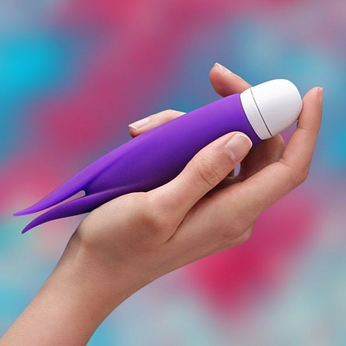 Фиолетовый мини-вибратор для клиторальной стимуляции Fun Factory Volita 18706