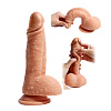 Телесный реалистичный фаллоимитатор на присоске SHEQU SJ-50064