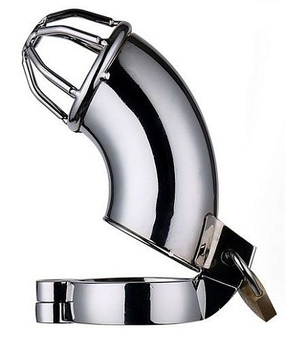 Стальной пояс верности с кольцом на мошонку Bior toys Notabu NTU-80438