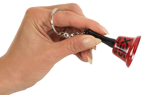 Красно-чёрный брелок-колокольчик Orion Ring for Sex 07000880000