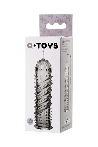 Прозрачная насадка на пенис A-toys TOYFA 768011