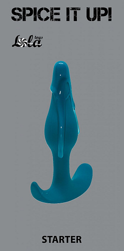 Бирюзовая анальная пробка Lola toys Starter 8007-03lola (10,5 см)
