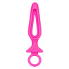 Розовая силиконовая пробка с прорезью California Exotic Novelties Silicone Groove Probe SE-0393-41-2 (10,25 см)