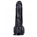 Чёрный фаллоимитатор-реалистик на присоске Сумерки богов №1 351-01 BX DD (19 см)