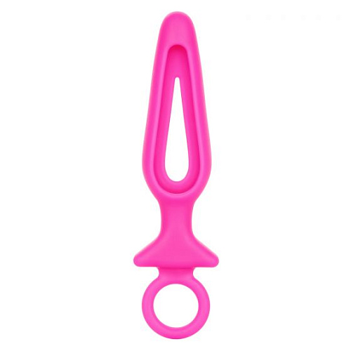 Розовая силиконовая пробка с прорезью California Exotic Novelties Silicone Groove Probe SE-0393-41-2 (10,25 см)