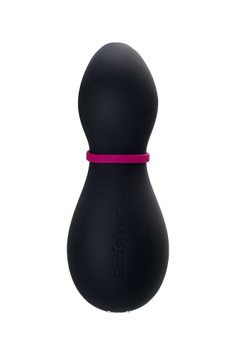 Чёрно-белый вакуум-волновой бесконтактный стимулятор клитора Satisfyer Pro Penguin Next Generation J2018-8N-P