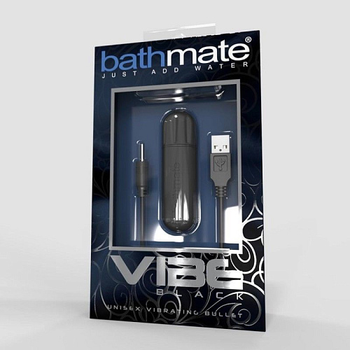 Перезаряжаемая чёрная вибропуля Bathmate Bathmate Vibrating Bullet Vibe Black BM-V-BL