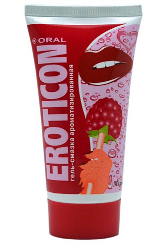 Оральная гель-смазка с ароматом малины Eroticon 34013 (50 мл)