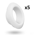 Набор из 5 белых сменных насадок Satisfyer J2018-3-c (для Satisfyer Pro Deluxe)