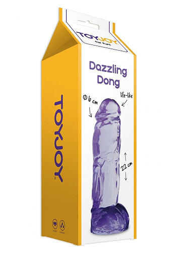 Фаллоимитатор Toy Joy Dazzling Dong Purple 3006009229