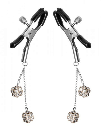 Зажимы на соски с подвесками XR Brands Ornament Adjustable Nipple Clamps AE614