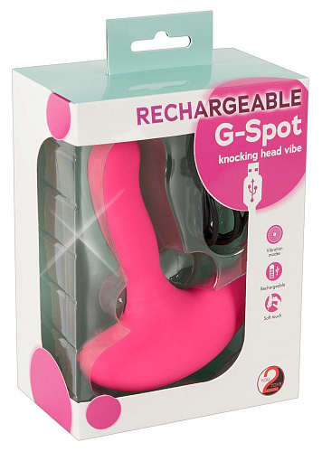 Розовый вибромассажёр для массажа точки G Orion Rechargeable G-Spot Vibe 0591734