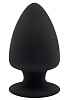 Чёрная анальная пробка Dream Toys PREMIUM SILICONE PLUG S 21601 (9 см)