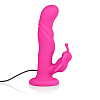 Розовый силиконовый вибратор California Exotic Novelties Love Rider Butterfly Lovers SE-1498-76-3 (18 см)