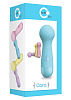 Голубой вибромассажёр Toy Joy CARA SMALL WAND BLUE 3006010164 (14 см)