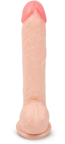 Большой телесный фаллоимитатор с присоской Brazzers DWS025 (33 см)