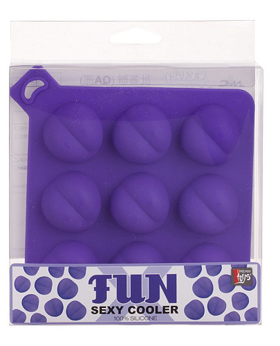 Фиолетовая формочка для льда в форме попки Dream Toys FUNX SEXY COOLER BUTT 20694