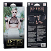 Чёрные мягкие наручи с цепью California Exotic Novelties Entice French Cuffs SE-2720-50-3