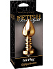 Золотистая анальная пробка с кристаллом Pipedream Luv Plug PD3991-27 (10,1 см)