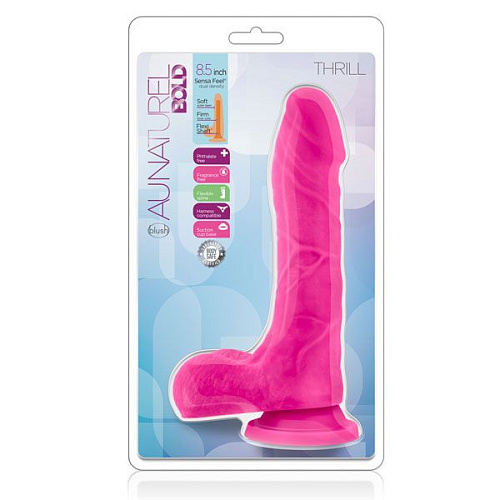 Розовый фаллоимитатор Blush Novelties Bold Thrill 8.5 Inch Dildo BL-72800 (21,6 см)