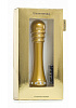 Золотистый вибратор с ребристой головкой Shots Media BV The Emerald Gold SHT188GLD (16,3 см)