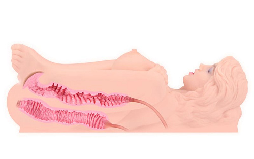 Телесный мастурбатор с двойным слоем материала KOKOS Victoria M01-003-05D