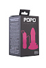 Розовая вибровтулка средних размеров POPO Pleasure 731321 (13 см)