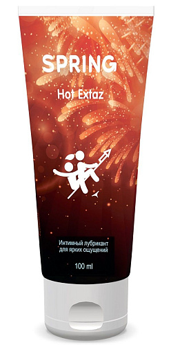 Согревающий интимный лубрикант SPRING HOT EXTAZ