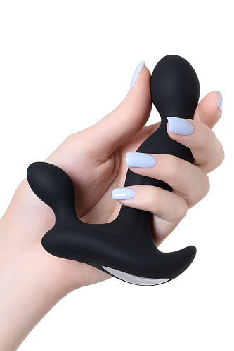 Чёрный вибромассажёр простаты POPO Pleasure Vela 731449 (12 см)