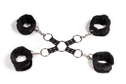 Набор манжет-фиксаторов с соединительным кольцом Пикантные штучки DP525