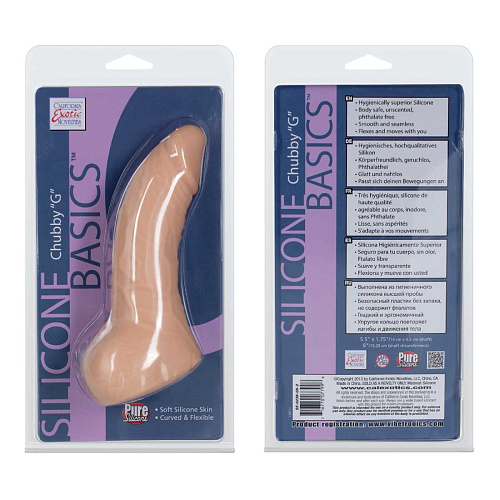 Телесный фаллоимитатор California Exotic Novelties Silicone Basics Chubby G SE-0236-05-2 (19 см)