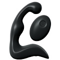 Чёрный вибромассажёр простаты с пультом ДУ Pipedream Control P-Spot Pro PD4771-23