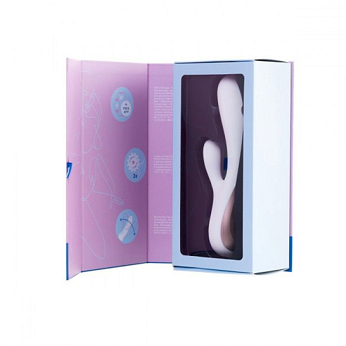 Белый вибратор-кролик с управлением через приложение Satisfyer Mono Flex J2018-87-2 (20,4 см)