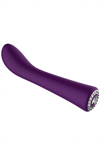 Фиолетовый вибромассажёр для точки G Shots Media BV Glimmer DIS003PUR (20,5 см)