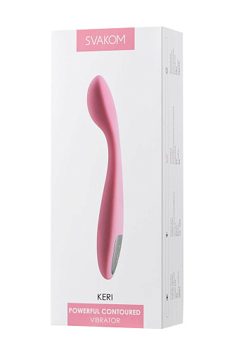 Нежно-розовый клиторальный вибратор Svakom Keri Pale Pink SG-01-PNK (17 см)