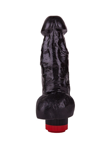 Чёрный фаллический вибромассажёр LOVETOY (А-Полимер) 411200 (17,8 см)