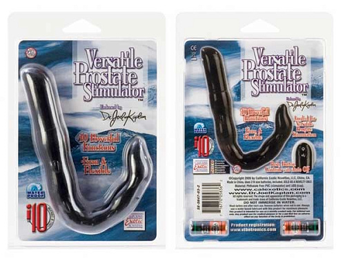 Вибро-стимулятор простаты чёрного цвета California Exotic Novelties Versatile Prostate Stimulator SE-5647-03-2