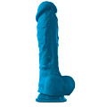 Голубой фаллоимитатор на присоске NS Novelties ColourSoft 8 Soft Dildo NSN-0410-37 (23,5 см)