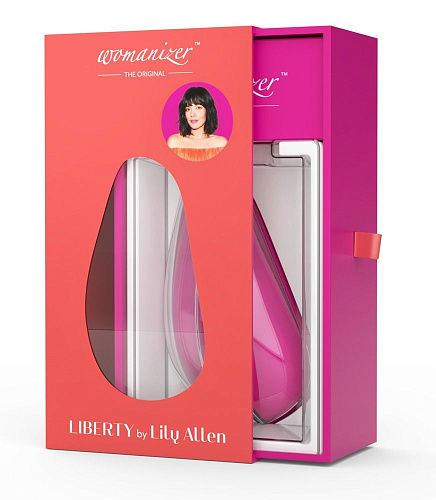 Ярко-розовый бесконтактный клиторальный стимулятор Womanizer Liberty 05518050000